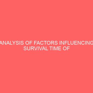 analysis of factors influencing survival time of patients with heart failure 109079