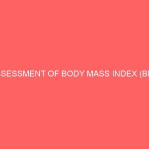 assessment of body mass index bmi 109634