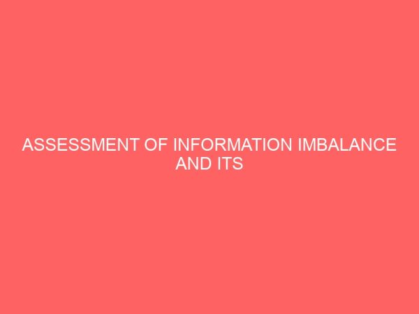assessment of information imbalance and its implication on third world nations 109293