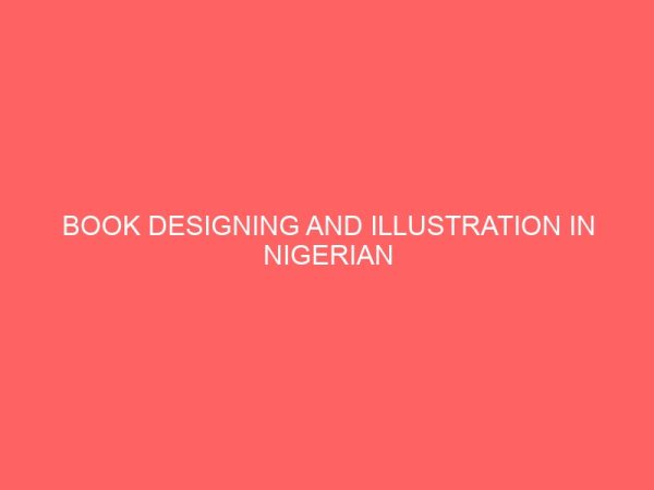 book designing and illustration in nigerian publishing houses case study of macmillan publishing plc 109534