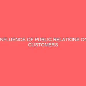 influence of public relations on customers satisfaction a survey of customers of enjim hotels and suites in uyo 109362