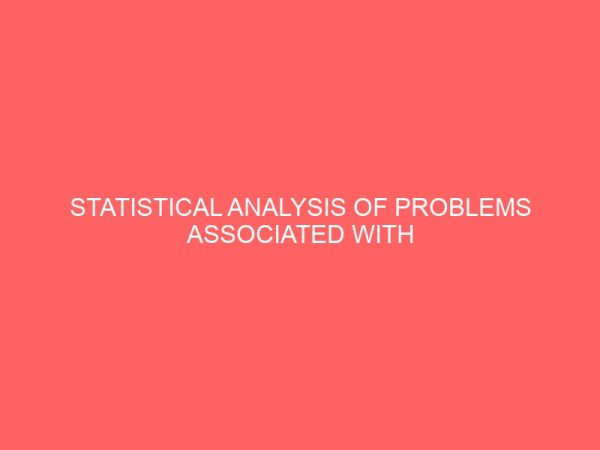 statistical analysis of problems associated with skill acquisition in nigeria 109071 1