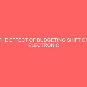 the effect of budgeting shift on electronic accessibility in a library 109509