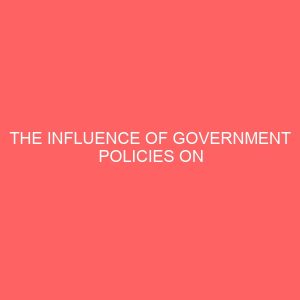 the influence of government policies on broadcasting a survey of nta channel 12 uyo 109396