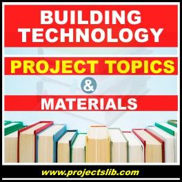 project topics in building technology education