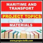 MARITIME AND TRANSPORT