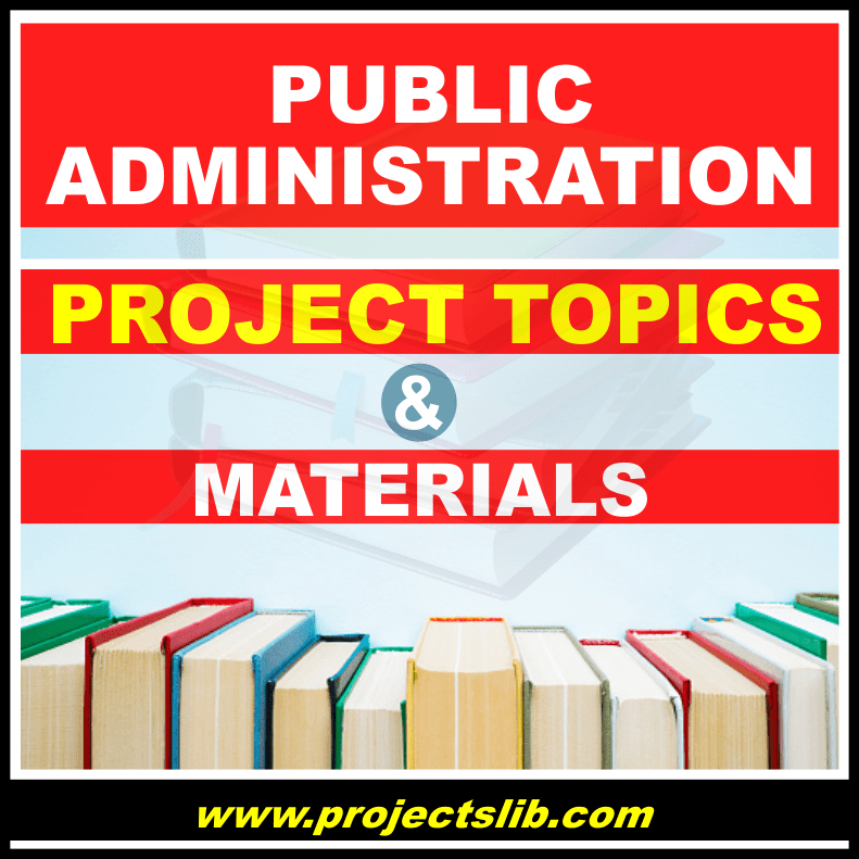 public administration research project topics